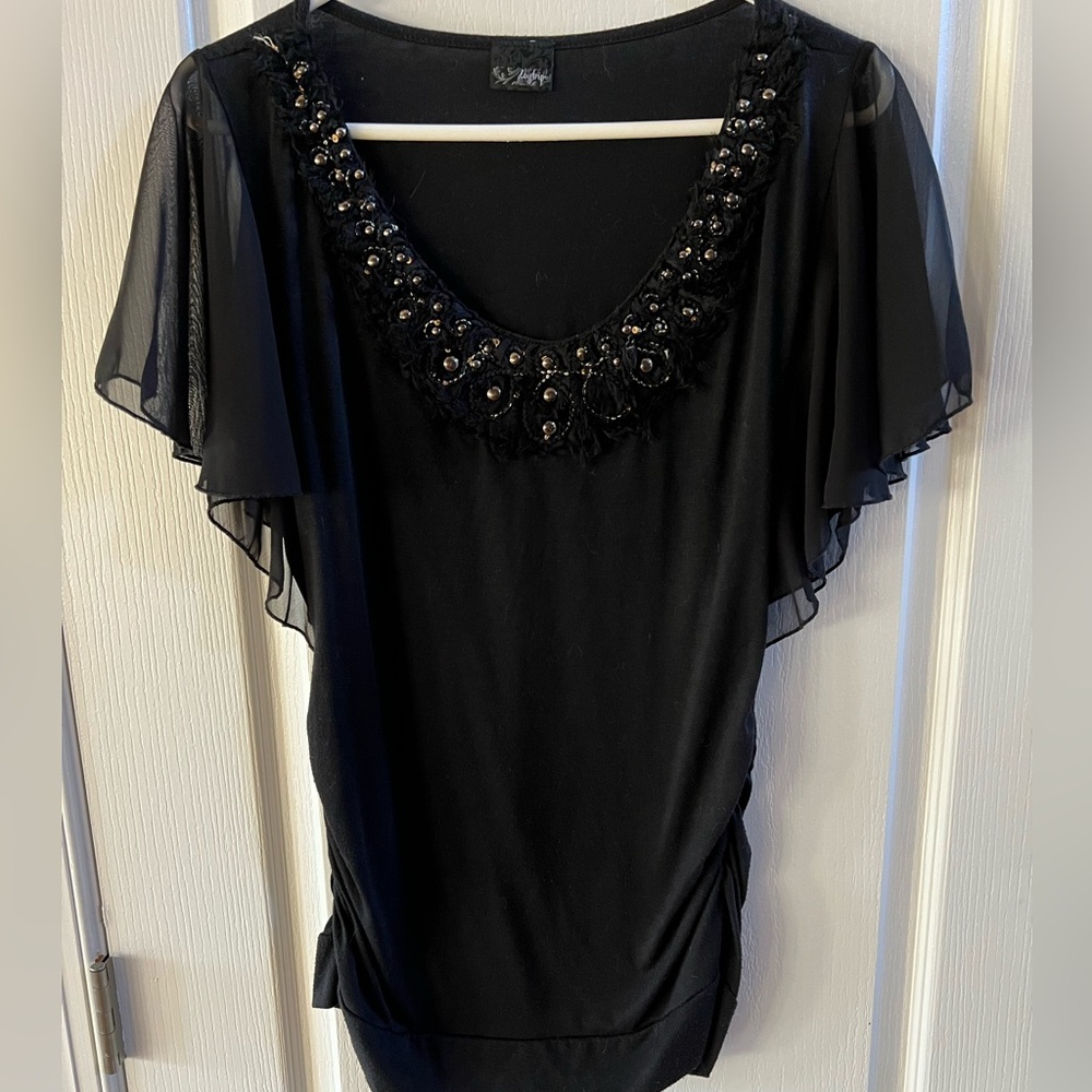 Ladies black blouse
